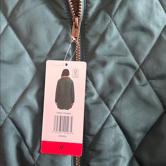 NWT Original Weatherproof Vintage Women’s Quilted Coat Jacket Size M Color Green - Picture 3 of 8